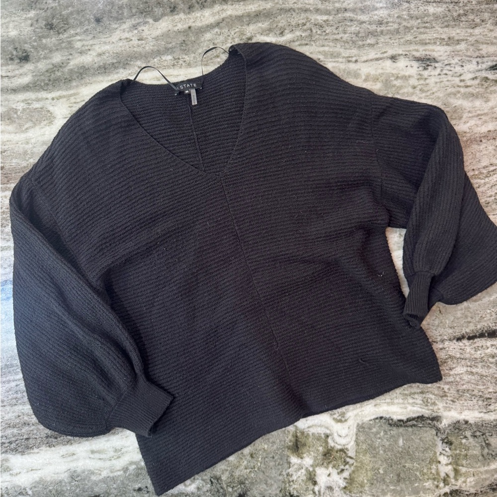 1. State Black V-Neck Sweater
Women’s Size Medium